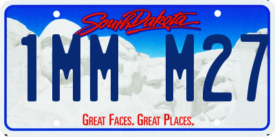SD license plate 1MMM27