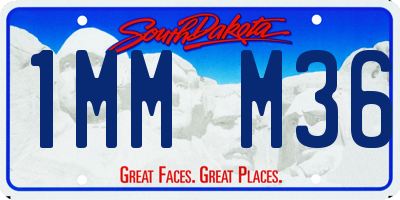 SD license plate 1MMM36