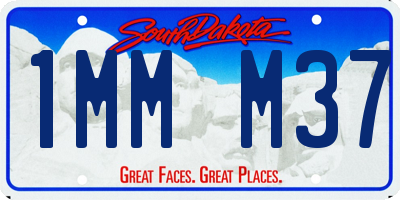 SD license plate 1MMM37