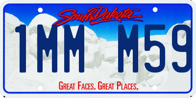 SD license plate 1MMM59
