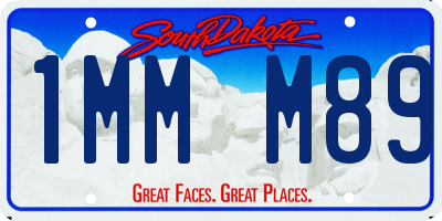 SD license plate 1MMM89
