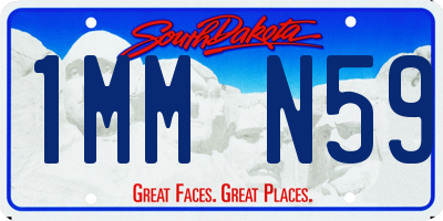 SD license plate 1MMN59