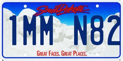 SD license plate 1MMN82