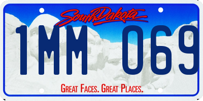 SD license plate 1MMO69