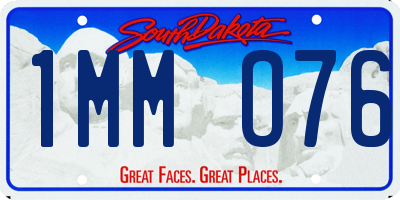SD license plate 1MMO76