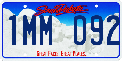 SD license plate 1MMO92