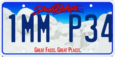SD license plate 1MMP34