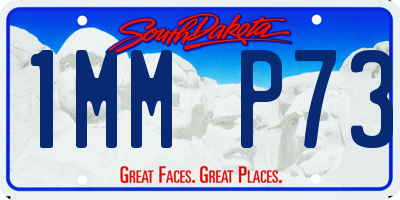 SD license plate 1MMP73