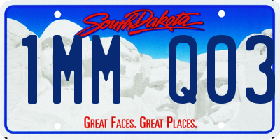 SD license plate 1MMQ03