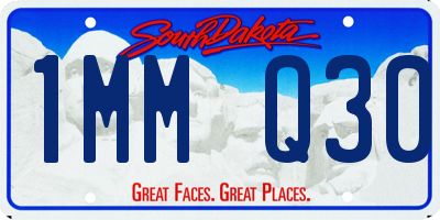 SD license plate 1MMQ30