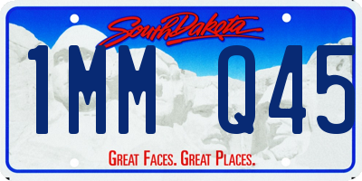 SD license plate 1MMQ45