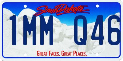 SD license plate 1MMQ46