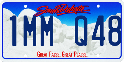 SD license plate 1MMQ48