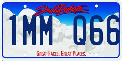 SD license plate 1MMQ66
