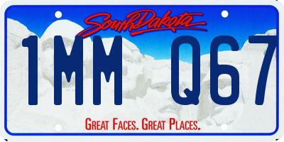 SD license plate 1MMQ67