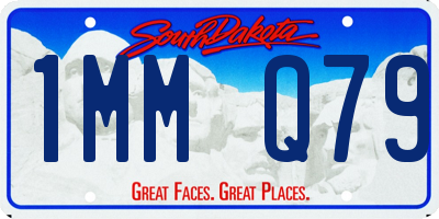 SD license plate 1MMQ79