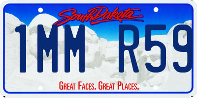 SD license plate 1MMR59