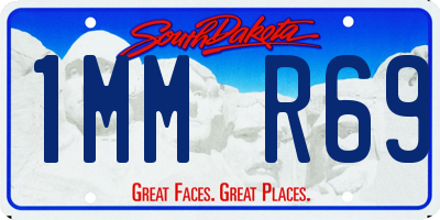 SD license plate 1MMR69