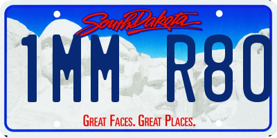 SD license plate 1MMR80