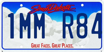 SD license plate 1MMR84