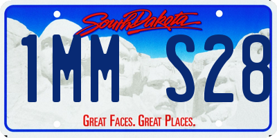 SD license plate 1MMS28