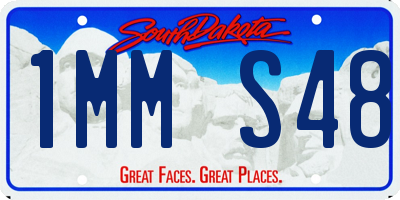 SD license plate 1MMS48