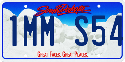 SD license plate 1MMS54