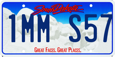 SD license plate 1MMS57