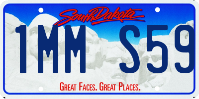 SD license plate 1MMS59