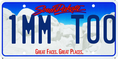 SD license plate 1MMT00