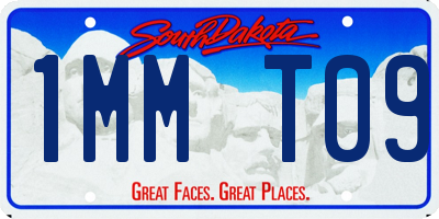 SD license plate 1MMT09