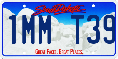SD license plate 1MMT39