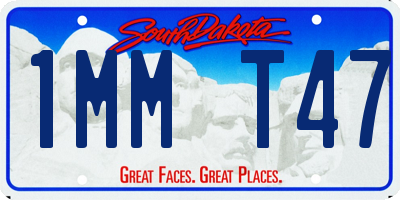 SD license plate 1MMT47