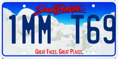 SD license plate 1MMT69