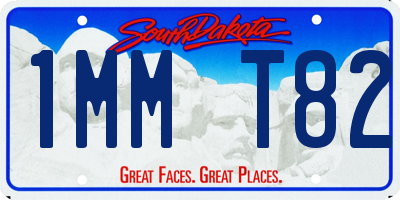 SD license plate 1MMT82