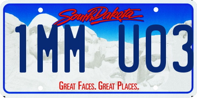 SD license plate 1MMU03