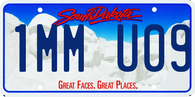 SD license plate 1MMU09