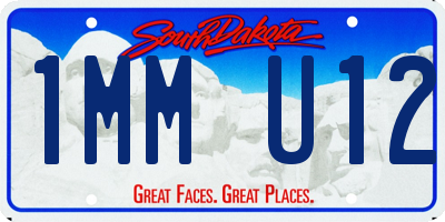SD license plate 1MMU12