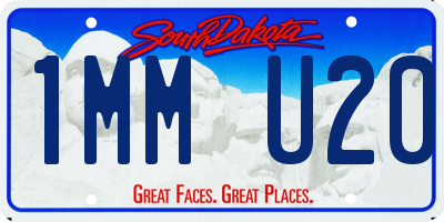 SD license plate 1MMU20