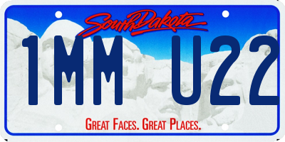 SD license plate 1MMU22