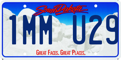 SD license plate 1MMU29