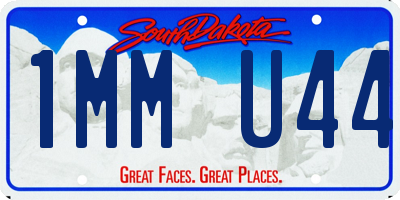 SD license plate 1MMU44