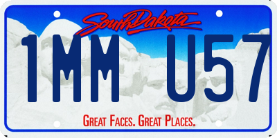 SD license plate 1MMU57
