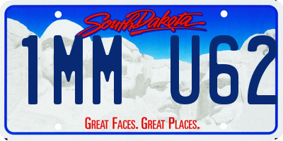SD license plate 1MMU62
