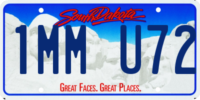 SD license plate 1MMU72