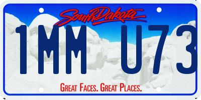 SD license plate 1MMU73