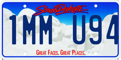 SD license plate 1MMU94