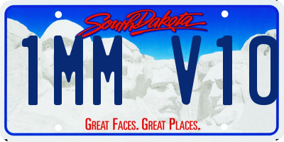 SD license plate 1MMV10