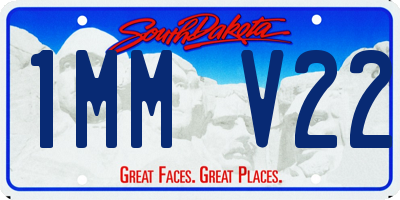 SD license plate 1MMV22