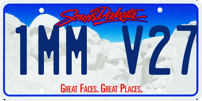 SD license plate 1MMV27